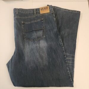 D54 626 Blue Vintage Surplus Co Mens Relaxed Fit Dark Wash 54x36 Big and Tall